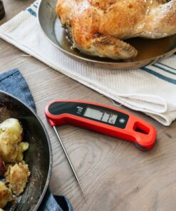 Lavatools PX1D Javelin PRO Duo Ultra Fast Professional Digital Instant Read Meat Thermometer for Grill and Cooking, 4.5" Probe, Auto-Rotating Backlit Display, Splash Resistant – Olive 12 91uUe9uMCFL 1