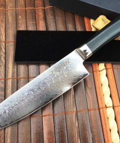 Alternative view of Perkin Damascus Chef Knife Stainless Damascus Steel - LGH