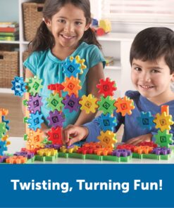 Alternative view of Learning Resources Gears! Gears! Gears! 100-Piece Deluxe Building Set - Ages 3+, Preschool Building Sets, Gears Toys for Kids, STEM Toys for Toddlers, Construction Toy Set, Kids Building Toy 100 Piece Set Gears!