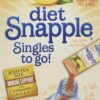 Diet Snapple Singles To Go Peach Tea, 6 sticks in each box, six boxes
