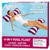 Aqua Original 4-in-1 Monterey Hammock Pool Float & Water Hammock – Multi-Purpose, Inflatable Pool Floats for Adults – Patented Thick, Non-Stick PVC Material Burgundy – Hammock 49 91uhJbU4INL