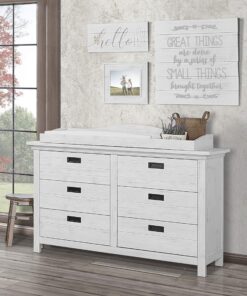 Evolur Waverly Double Dresser in Weathered White , 54x20.25x33 Inch (Pack of 1) 15 91uisU2ru9L
