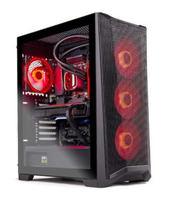 Skytech Gaming Chronos Gaming PC Desktop – Intel Core i7 13700K 3.4 GHz, NVIDIA RTX 4070, 1TB NVME SSD, 32GB DDR5 RAM RGB, 750W Gold PSU, 360mm AIO, 11AC Wi-Fi, Windows 11 Home 64-bit,Black 13700K | 4070 24 91ujANWErJL
