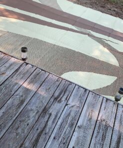 Stylish Camping - 159187 -Outdoor Patio/RV Camping Mat - Swirl (Brown/Beige, 9-Feet x 18-Feet) 9x18 Brown/Beige 13 91ujGBprLmL