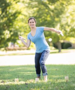 Triumph Premium Kubb Set - Includes 10 Kubb Blocks, 6 Tossing Dowels, 1 King Kubb 4 Corner Pegs 17 91uk7s3qx4L