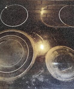 Cerama Bryte Combo Kit POW-R Grip, Scraper, Pad & Removes Tough Stains Cooktop and Stove Top Cleaner for Glass - Ceramic Surfaces, 10 Ounces, 4 Piece 58 91unIdwdnrL