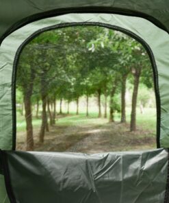 Outsunny Multifunctional Folding Camping Cots for Adults, Elevated Tent with Sleeping Bag, Thick Air Mattress Pad, Portable Single Sleeping Cot Camping Bed 30 91uoiNqqK6L