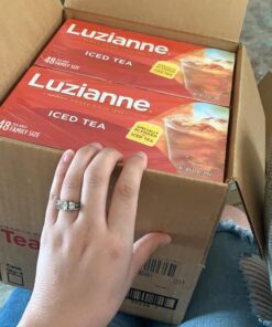 Luzianne Iced Tea Bags, Family Size, Unsweetened, 288 Tea Bags (6 Boxes of 48 Count Pack), Specially Blended for Iced Tea 48 Count (Pack of 6) 37 91up4exm7L