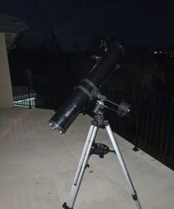 Celestron - PowerSeeker 114EQ Telescope - Manual German Equatorial Telescope for Beginners - Compact and Portable - Bonus Astronomy Software Package - 114mm Aperture 114EQ Newtonian 50 91upP3aYwEL