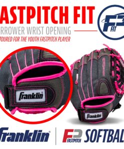 Franklin Sports Girls Softball Glove - Women's Windmill Fastpitch + Slowpitch Softball Glove Right Hand Throw 11" Pink 11 91ut4STNufL