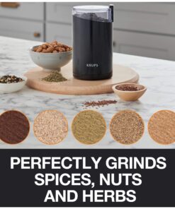 Alternative view of Krups One-Touch Coffee and Spice Grinder 3 Ounce Bean Hopper Easy to Use, One Touch Operation 200 Watts Coffee, Spices, Dry Herbs, Nuts, 12 Cup Black Blade Grinder