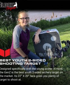 Block GenZ Youth Open Archery Arrow Target - Patented Open Layer Design, Easy Arrow Removal, Great Visibility, Lightweight, Easy to Transport, Two GenZ XL (20") 16 91v1Av2jUcL