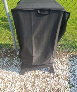 Unicook 40 Inch Smoker Cover for Masterbuilt, Electric Smoker Cover Heavy Duty Waterproof, Square Vertical Smoker Grill Cover Fade and UV Resistant, 23" W x 17" D x 39" H, Black 23”W x 17”D x 39”H 39 91v5ZBCeSkL