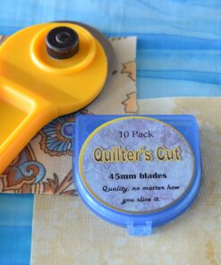 Quilter’s Cut 45mm Rotary Blades, 10 Pack, Fits Olfa, Fiskar, Martelli, & Truecut 17 91vBAtNiv L