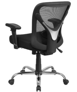 Flash Furniture Big & Tall Office Chair | Adjustable Height Mesh Swivel Office Chair with Wheels Black 21 91vEUZXKcoL