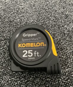Komelon SM5425 Speed Mark Gripper Acrylic Coated Steel Blade Measuring Tape, 1-Inch X 25Ft , White 25 FT 34 91vIcmb1CpL