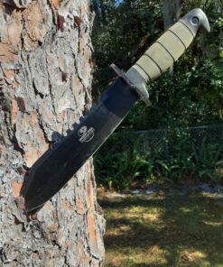 Mossy Oak Survival Hunting Knife with Sheath, 15-inch Fixed Blade Tactical Bowie Knife with Sharpener & Fire Starter for Camping, Outdoor, Bushcraft 27 91vJGbMho6L