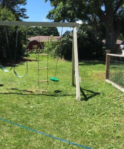 Disk Seat Swing Daisy Disc Monkey Swing Rope Tree Swing by Summersdream (Green) Green 14 91vNjXZtcnL