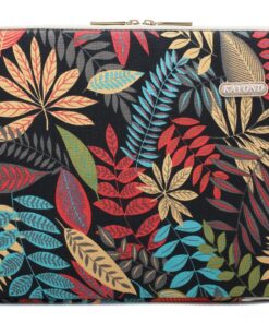 KAYOND Canvas Water-Resistant for 15-15.6 Inch Laptop Sleeve Case Bag (15-15.6 Inches, Forest Series Black) 15-15.6 Inches 13 91vWE2dACaL