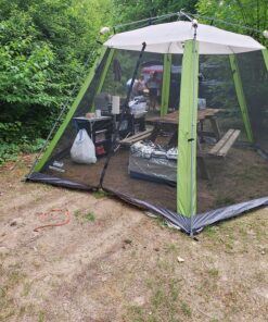 Coleman Skylodge Screened Canopy Tent with Instant Setup, 10x10/15x13ft Portable Screen Shelter with 1-Minute Setup for Bug-Free Lounging, Great for Picnic, Yard, Beach, Park, Camping, & More 15 X 13 Feet Green 44 91vXNb13FbL