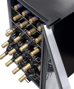 NewAir Compressor Wine Cooler Refrigerator in Stainless Steel | 27 Bottle Capacity | Freestanding or Built-In | UV Protected Glass Door with Lock and Handle AWC-270E 23 91vXenGLckL 1