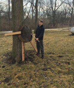 Throwing Axe - Win Your Next Viking Throwing Tomahawk Competition! 19" Hand Forged Hatchet from High Carbon Steel, NMLRA Approved, 100% Guaranteed from Defects Black Rust Protect 27 91vaBUedWIL