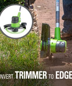 Greenworks 24V Cordless String Trimmer and Blower Combo Pack, 2Ah Battery and Charger Included STBA24B210 12" Trimmer + Blower (2.0Ah) 17 91vakq2sPYS