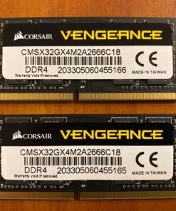 Corsair Vengeance Performance Memory Kit 32GB DDR4 2666MHz CL18 Unbuffered SODIMM (2x16GB) 2666Mhz C18 (2 x 16GB) 44 91vcYj14CSL