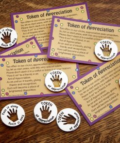 Tokens of Appreciation and Cards (Set of 10) | Share Appreciation of Others - Unique Card/Token Combo |"Token of Appreciation" &"Pass it Along" 9 91vfm3rNZpL