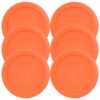 Pyrex 7200-PC Round 2 Cup Storage Lid for Glass Bowls (6, Orange) 41 91vjaxXj4IL