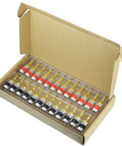 Mediabridge™ Banana Plugs - Corrosion-Resistant 24K Gold-Plated Connectors - 12 Pair/24 Banana Plugs (Part# SPC-BP2-12) 35 91vozGUc6L