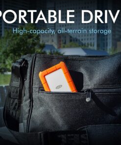 Alternative view of LaCie Rugged Mini 5TB External Hard Drive Portable HDD – USB 3.0/2.0 Compatible, Drop Shock Dust Rain Resistant Shuttle Drive, For Mac And Computer Desktop Workstation PC Laptop (STJJ5000400)