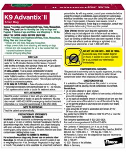 Alternative view of K9 Advantix II Small Dog Vet-Recommended Flea, Tick & Mosquito Treatment & Prevention | Dogs 4-10 lbs. | 4-Mo Supply, 4 Pack Small Dog only