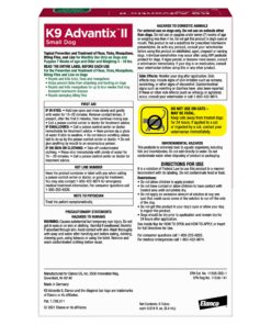 Alternative view of K9 Advantix II Small Dog Vet-Recommended Flea, Tick & Mosquito Treatment & Prevention | Dogs 4-10 lbs. | 6-Mo Supply 6 Pack Small Dog only