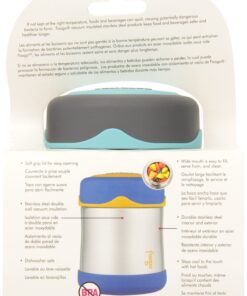 Thermos Foogo Vacuum Insulated Stainless Steel 10-Ounce Food Jar, Charcoal/Teal (B3004TS2) 17 91vuEc5vHkL