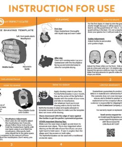 My Perfect Goatee® Shaving Template - Create a Perfectly Shaped Goatee Every Time - Adjustable Reduces Shaving Time - Shape Goatee and Circle Bead (Version 1.1) 1 Count (Pack of 1) 23 91vuTUoZmL