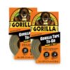 Gorilla Tape, Mini Duct Tape to-Go, 1" x 10 yd Travel Size, Black, (Pack of 2) 2 - Pack 14 91vvcYA11OL