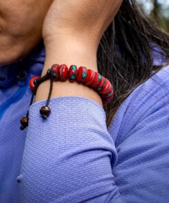 Red Tibetan Mala Embedded Medicine Wrist Mala for Meditation Handmade Draw String Silk Pouch Natural Himalaya Yak Bone Prayer Beads Yoga Healing for Meditation 11 91vwhgyXipL