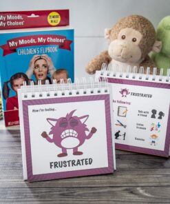 The Original Mood Flipbook for Kids; 20 Different Moods/Emotions; Autism; ADHD; Help Kids Identify Feelings and Make Positive Choices; Laminated Pages (Monster Flipbook) MONSTER (Large - 6.75 x 6.75") 19 91w16AkhSrL