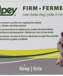 Alternative view of Polyform Super Sculpey Firm Gray, Premium, Non Toxic, Firm, Sculpting Modeling Polymer clay, Oven Bake Clay, 1 pound bar. Great for all advanced sculptors, artists, model makers and movie studios.