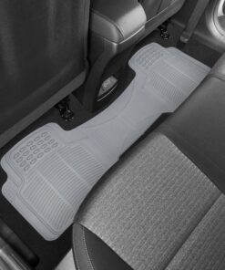 BDK Original ProLiner 3 Piece Heavy Duty Front & Rear Rubber Floor Mats for Car SUV Van & Truck, Gray - All Weather Floor Protection with Universal Fit Design 3PC Front & Rear 19 91w5YptbwAL