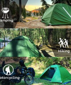 Clostnature Lightweight Backpacking Tent - 3 Season Ultralight Waterproof Camping Tent, Large Size Easy Setup Tent for Family, Outdoor, Hiking and Mountaineering Green 2 Person 29 91w7uJTZ6L 1