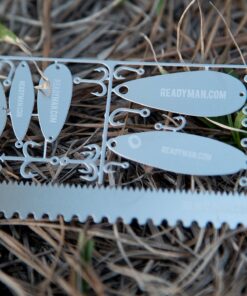 READYMAN The Original Fisherman Survival Card | Great for Survival, Camping, Off Roading, Boating, EDC Gear | Perfect Prepper Present | Fishing, Hunting, Fishing Lure, Hooks, Spoons 5 91w8rBZ470L