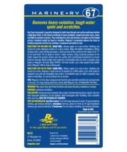 Meguiar's M6732 Marine/RV One Step Compound - Marine and RV Restorer That Removes Heavy Oxidation and Scratches While Restoring Gloss - 32 Oz One-Step Compound (32 Oz) 40 91wZMH6gzRL