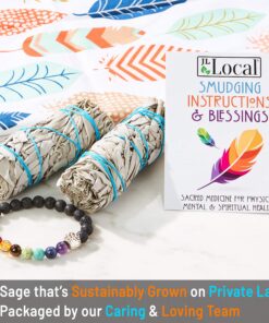 JL Local White Sage Smudge Sticks Bundles Gift Set - California Sage - Smudging & Cleansing Wands (2 Pack) 2 Pack 23 91wbX2dB8zL 1