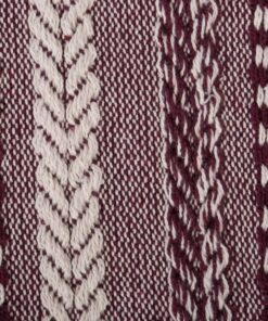 Alternative view of DII Braided Striped Throw, 50x60, BlackBerry