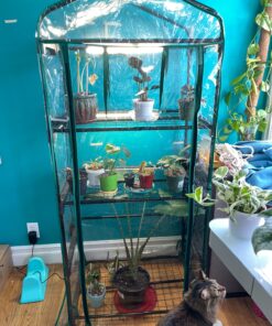 Gardman R687 4-Tier Mini Greenhouse, 27" Long x 18" Wide x 63" High,Black 59 91woBMgqnXL