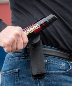 SABRE Nylon Belt Holster for Magnum 120 Series, Fits 122 Gram (4 Ounce) Models, Provides Quick Access To Protection, Durable Design, Velcro Closure Black 16 91wzXSIceuL