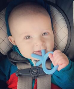 Comotomo Silicone Baby Teether, Blue, 1.75x1.75x3 Inch (Pack of 1) 1.75x1.75x3 Inch (Pack of 1) 23 91x1dSSgHNL