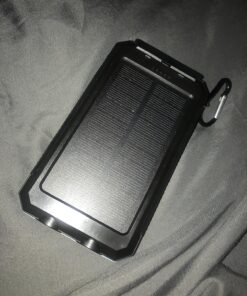 ERRBBIC Solar Power Bank Portable Charger 38800mah Waterproof Battery Backup Charger Solar Panel Charger with Dual LED Flashlights and Compass for All CellPhones, Tablets, and Electronic Devices Blue 1 Count (Pack of 1) 26 91x7Rn1mpPL 1